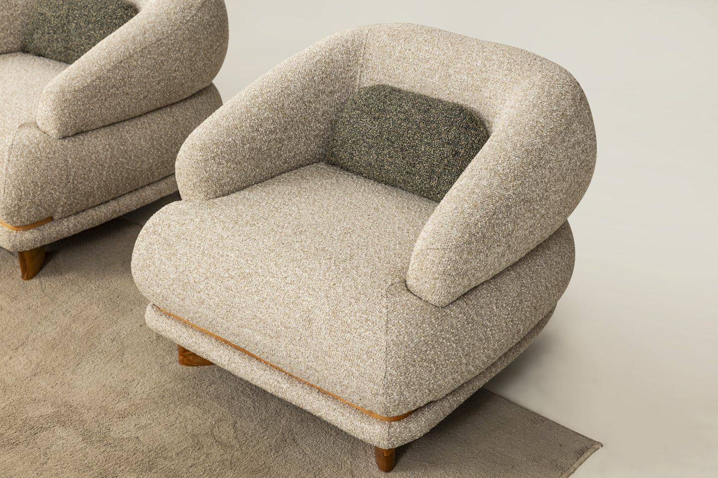 Sofa-Set Alvora, 3-teilig: 2x 3-Sitzer und 1x Sessel