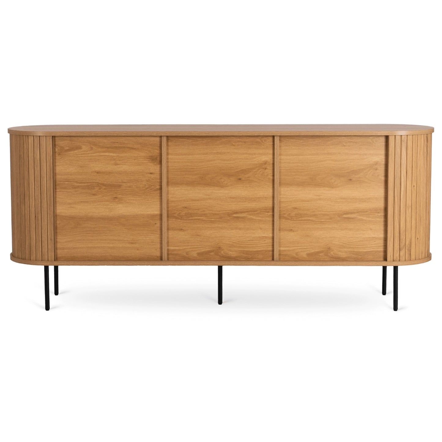 Rückansicht des Sideboards Liora in natürlicher Eiche-Optik