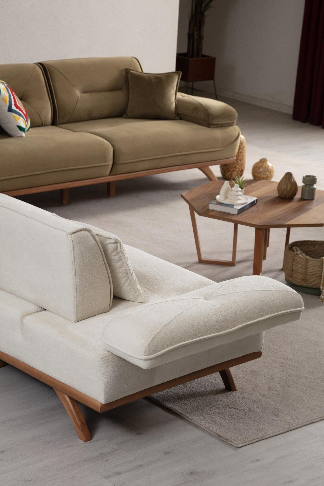 Sofa-Set Melodia, 3-teilig: 3-Sitzer mit Relaxfunktion, 3-Sitzer und Sessel