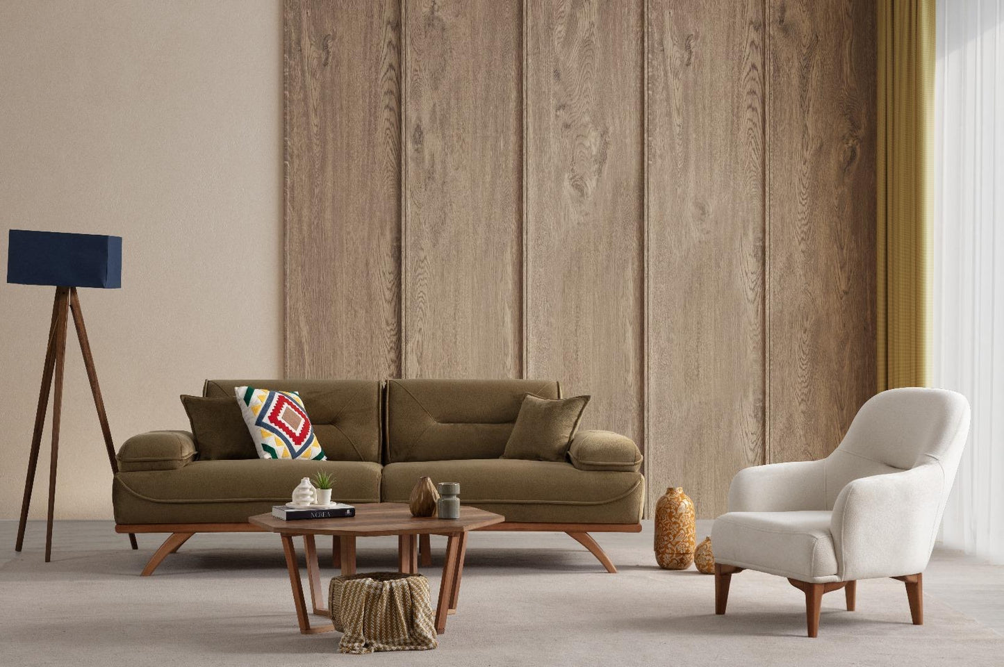 Sofa-Set Melodia, 3-teilig: 3-Sitzer mit Relaxfunktion, 3-Sitzer und Sessel