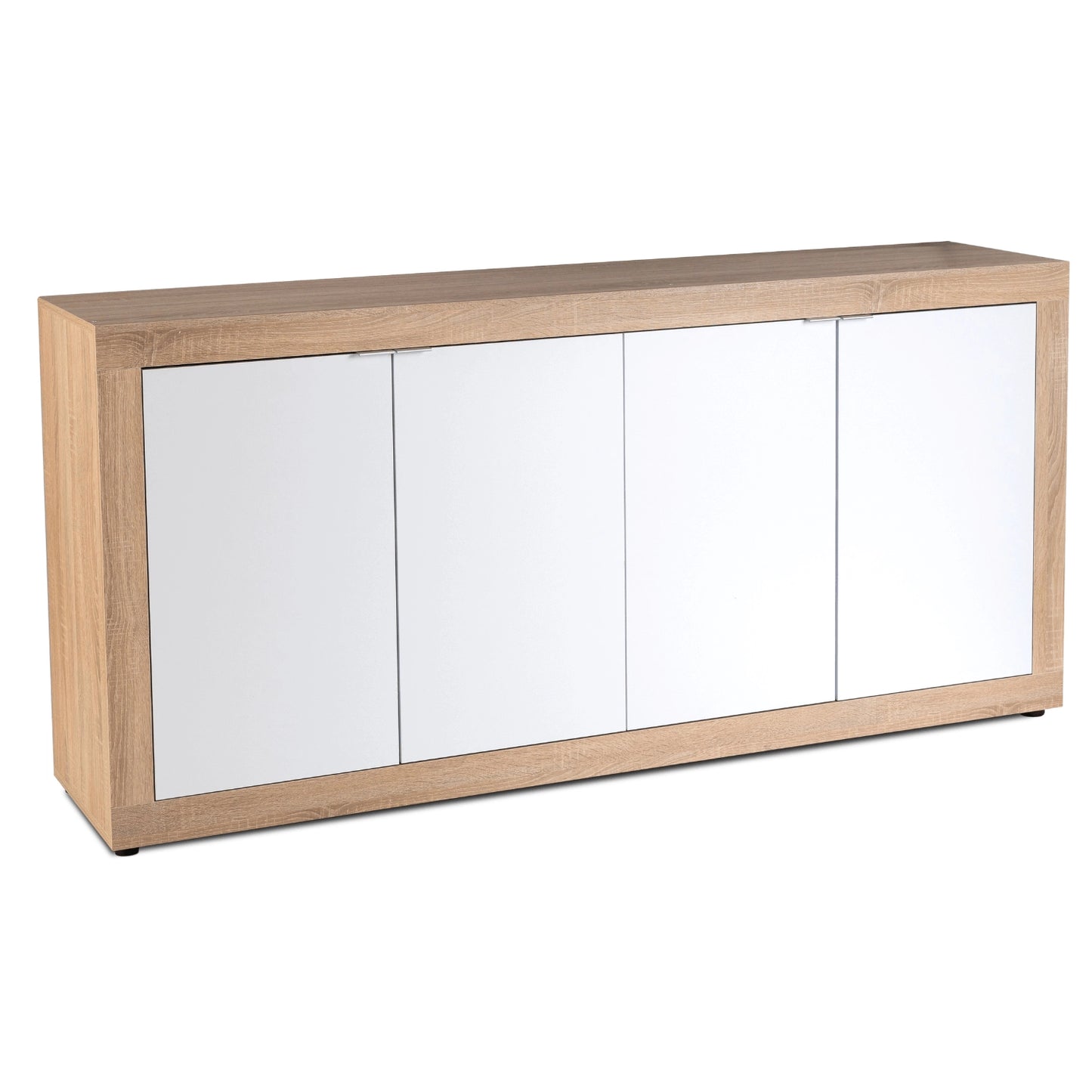 Marsely Alvera Sideboard 180 cm in Eiche Sonoma und Weiß im modernen Wohnraum
