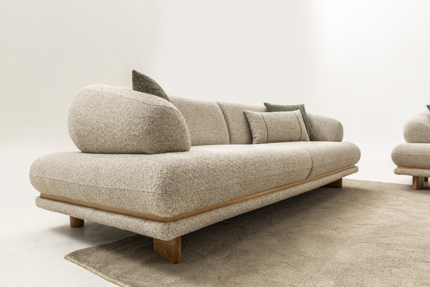 Sofa-Set Alvora, 3-teilig: 2x 3-Sitzer und 1x Sessel