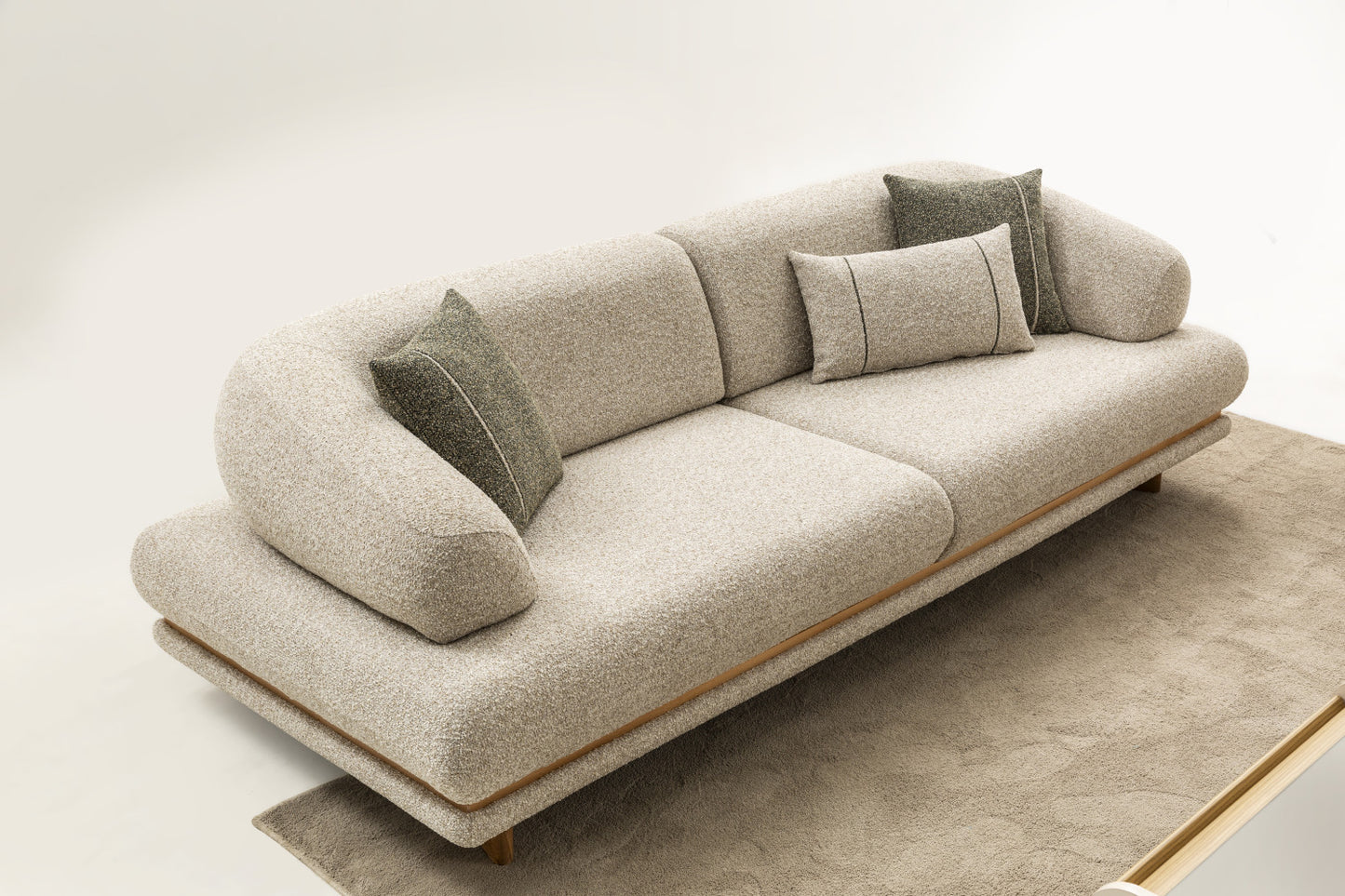 Sofa-Set Alvora, 3-teilig: 2x 3-Sitzer und 1x Sessel