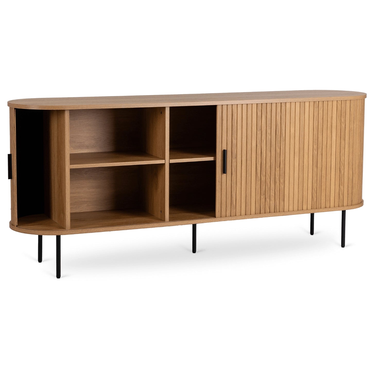 Sideboard Liora 180 cm in einem hellen modernen Wohn- und Essbereich
