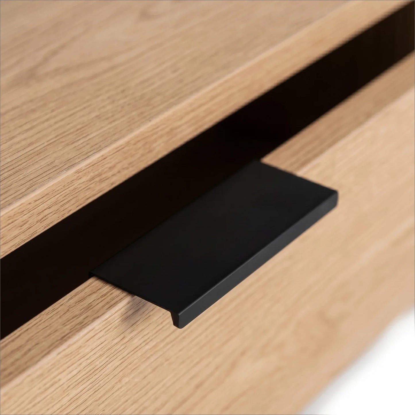 Luca höhenverstellbarer Couchtisch 100 cm – Eiche/Schwarz