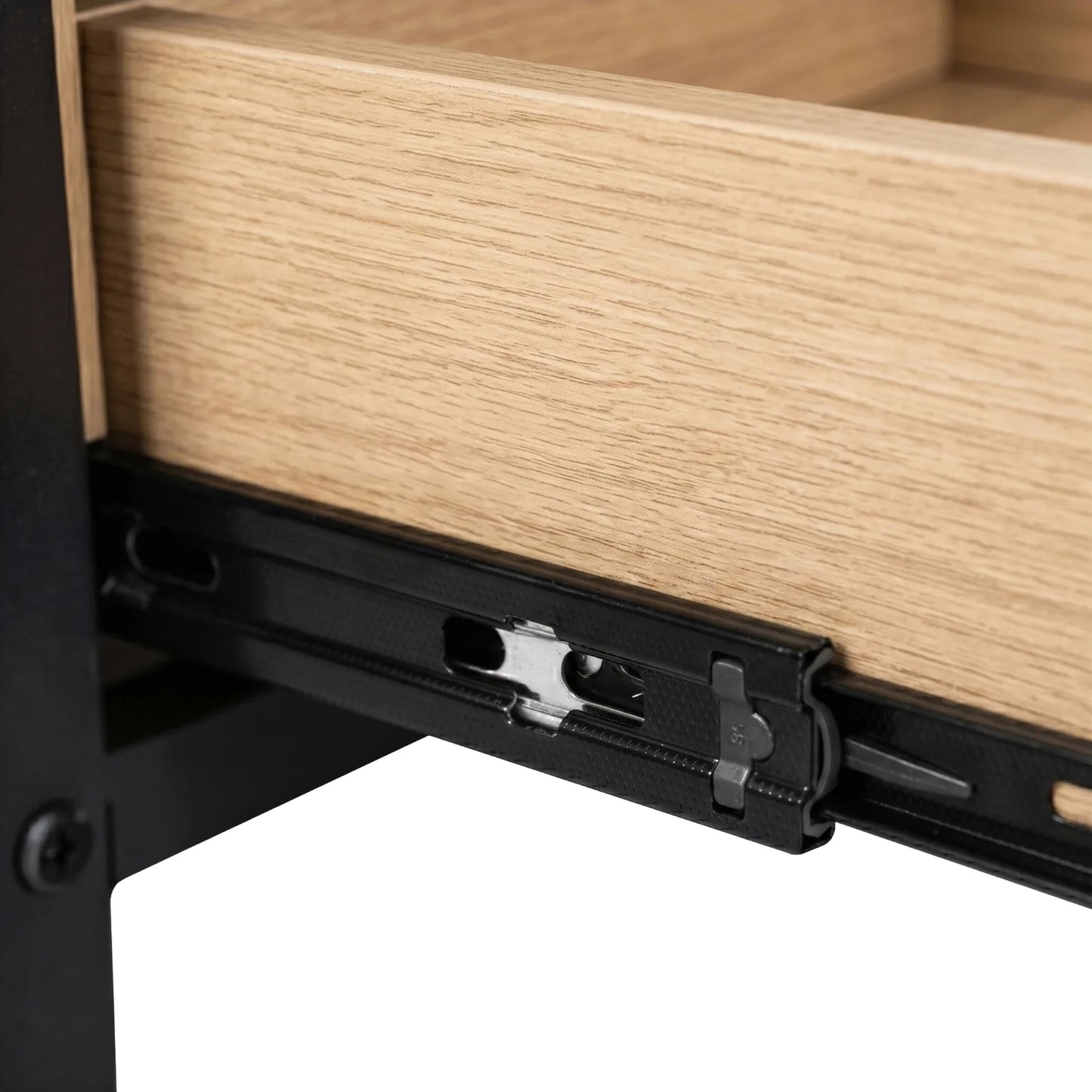 Luca höhenverstellbarer Couchtisch 100 cm – Eiche/Schwarz