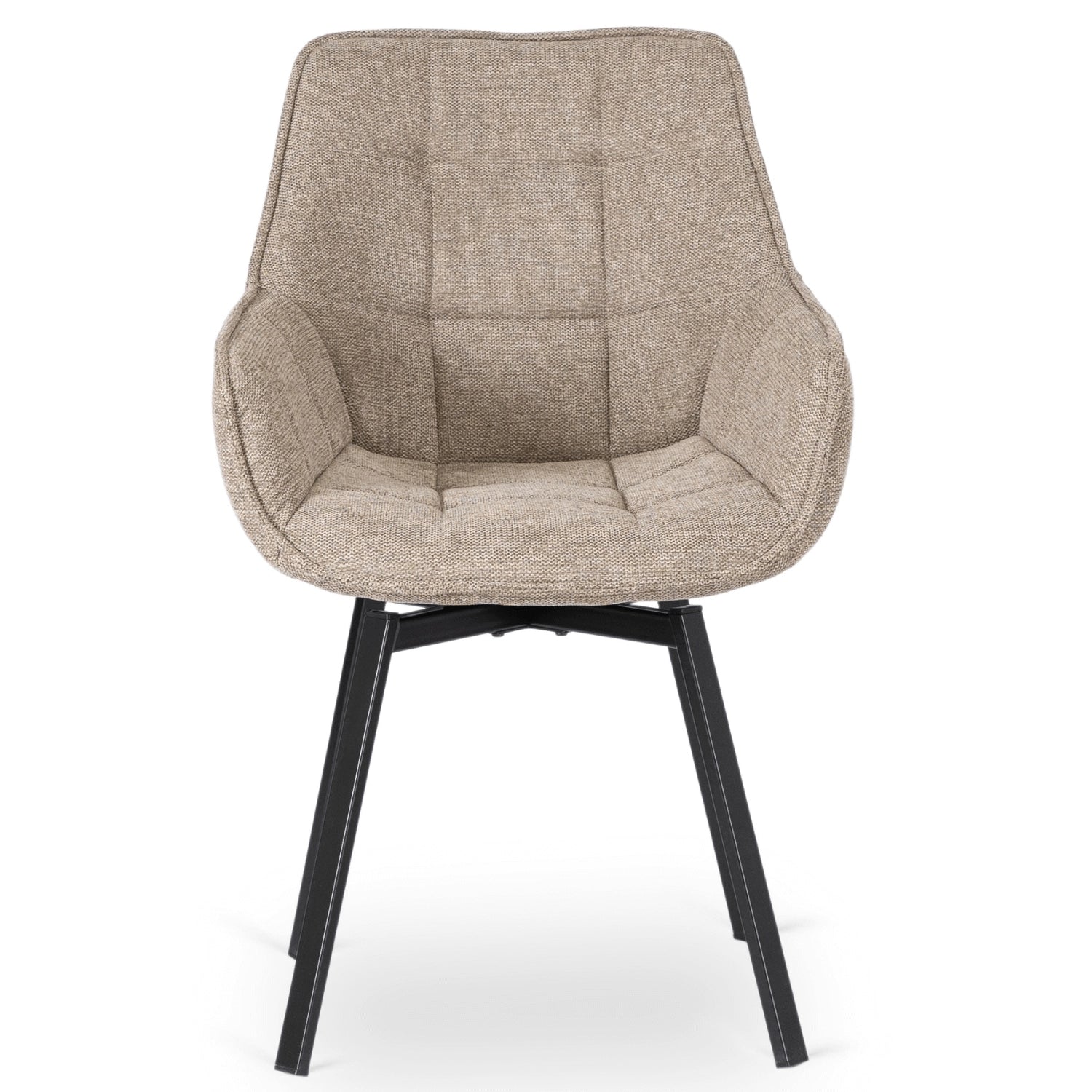 Drehstuhl Luna 2 Beige in Vorderansicht