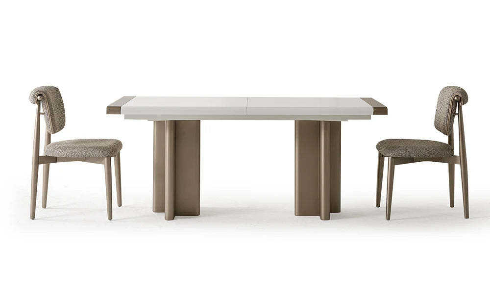 Esszimmer-Set Marlena, 9-teilig: Tisch, 6 Stühle, Konsole und Spiegel