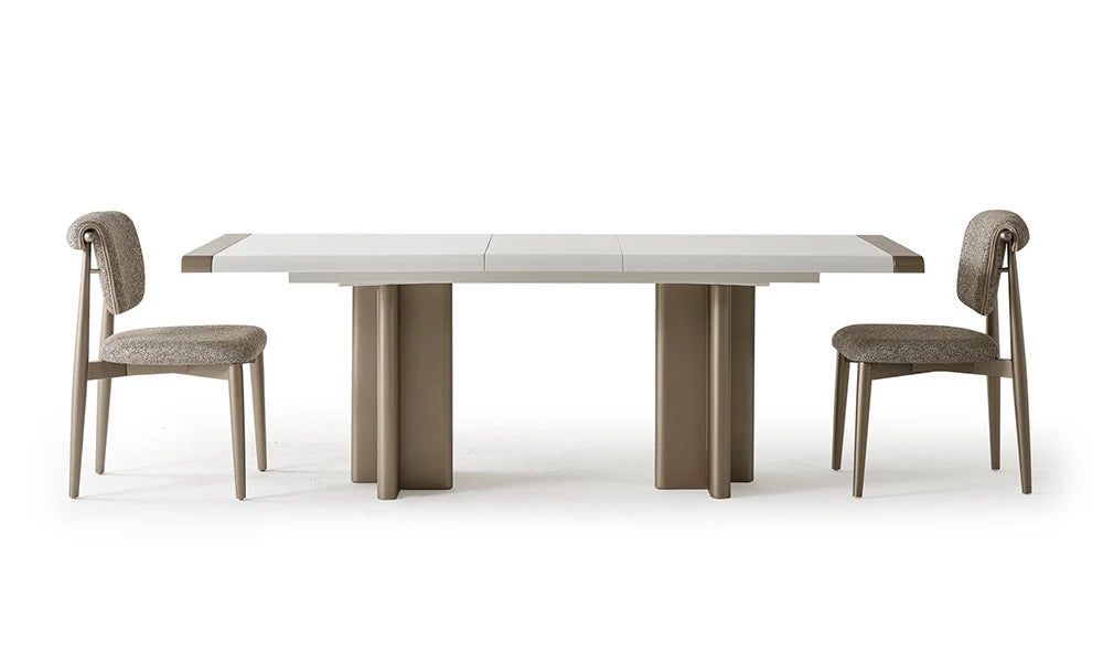 Esszimmer-Set Marlena, 9-teilig: Tisch, 6 Stühle, Konsole und Spiegel