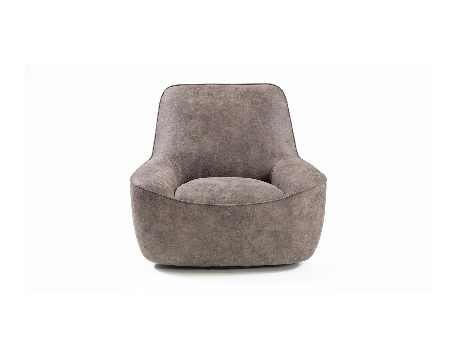 Sessel Olina in Graubeige, Frontansicht