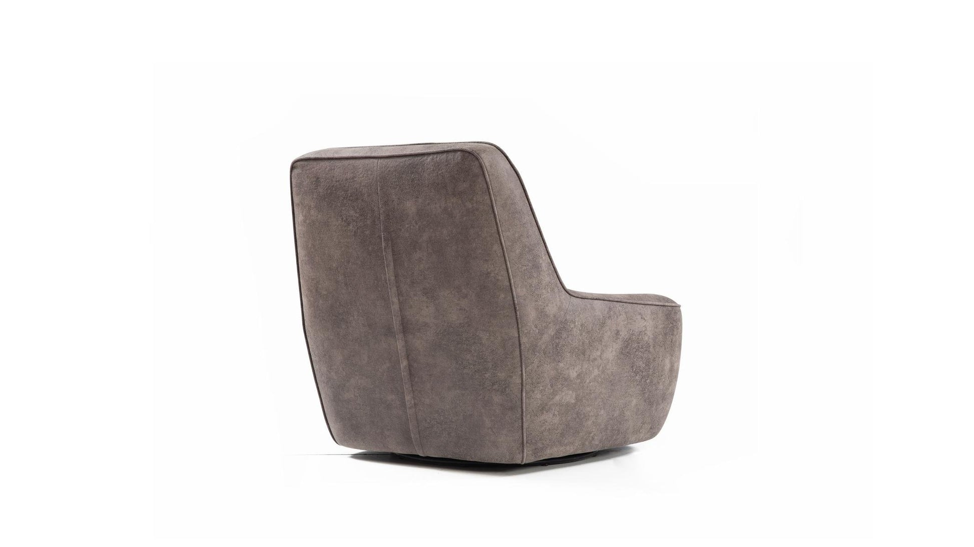 Sessel Olina in Graubeige, Seitenansicht