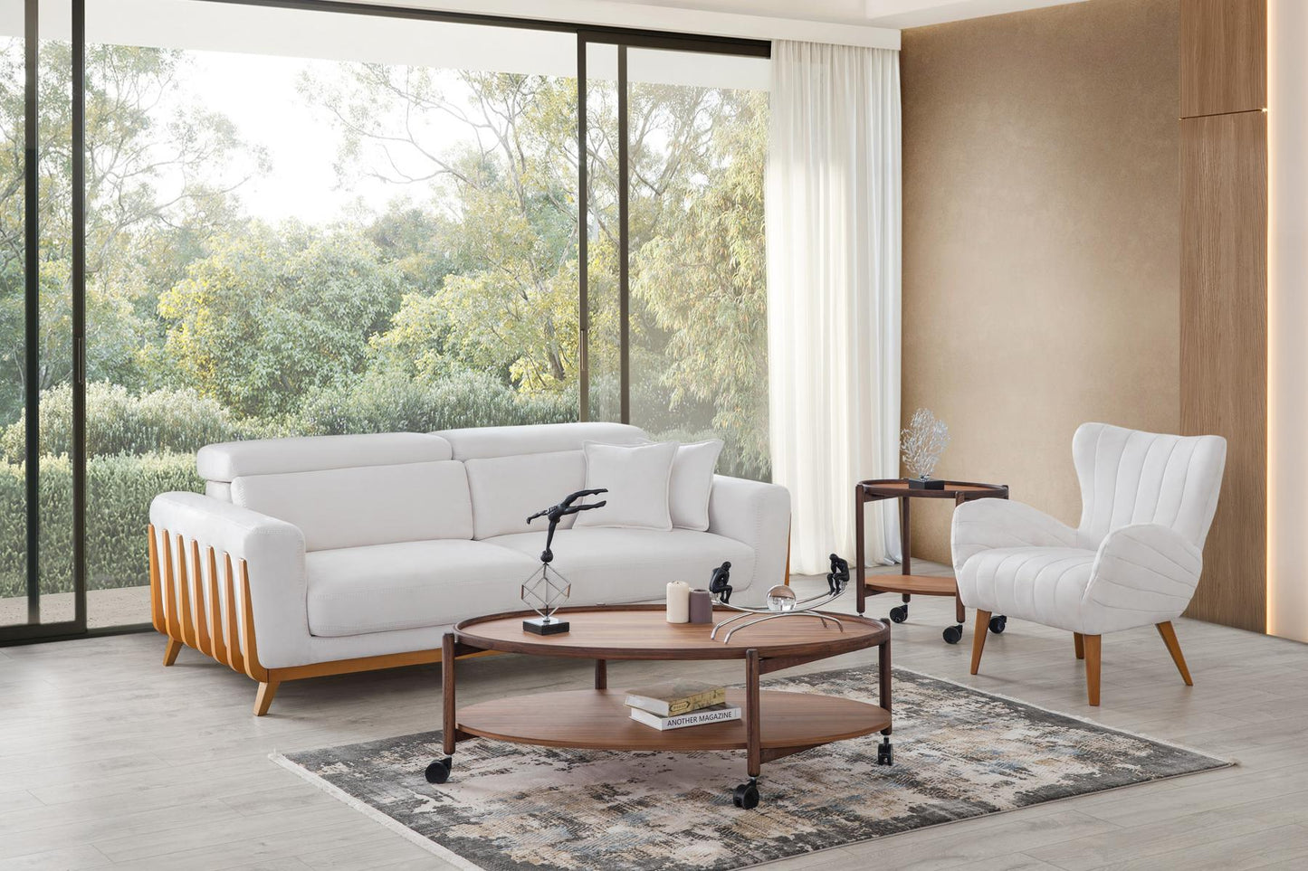 Wohnzimmer-Set Solenta – 3-teilig mit 3-Sitzer, 2-Sitzer und Sessel