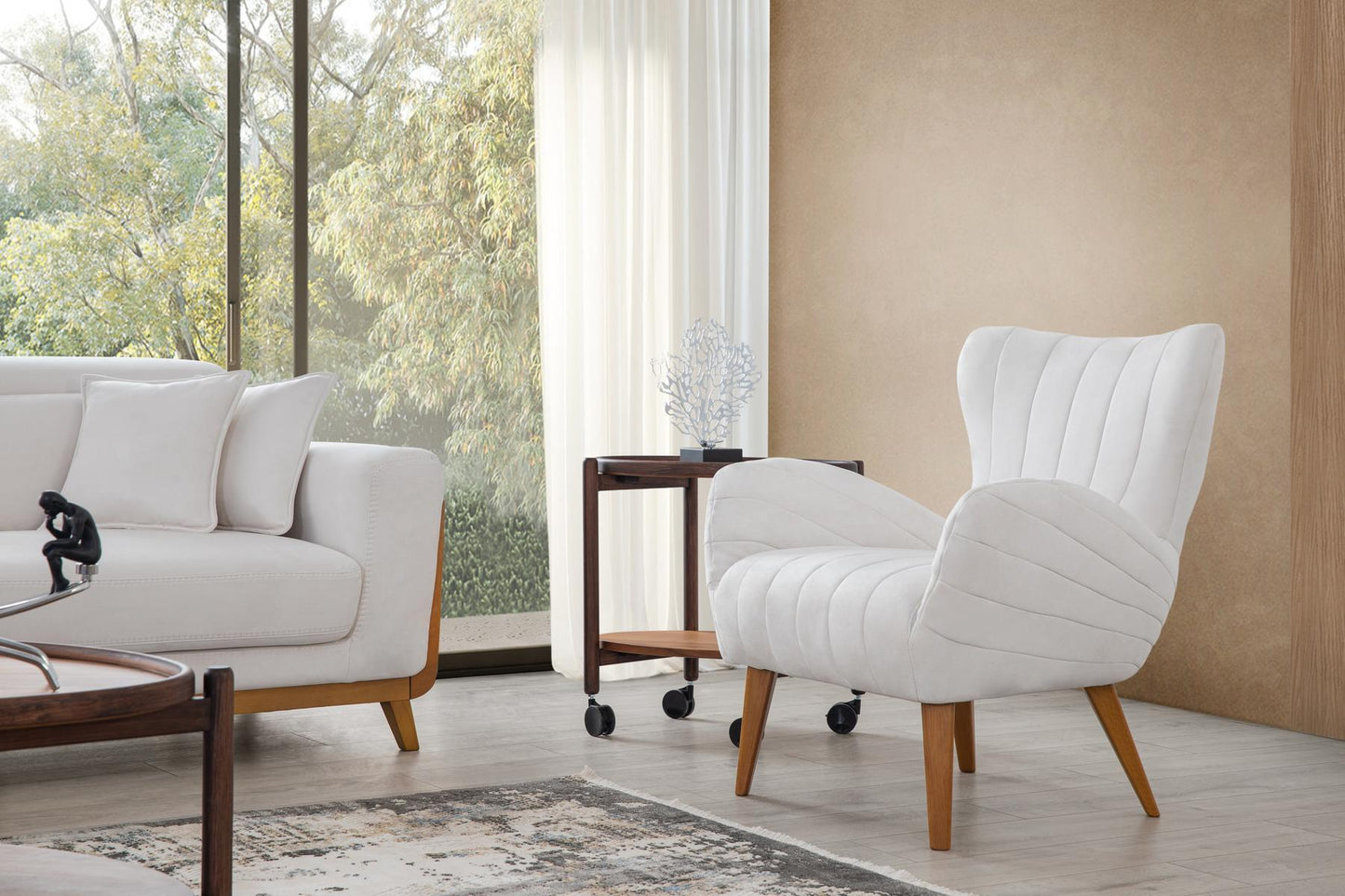 Wohnzimmer-Set Solenta – 3-teilig mit 3-Sitzer, 2-Sitzer und Sessel