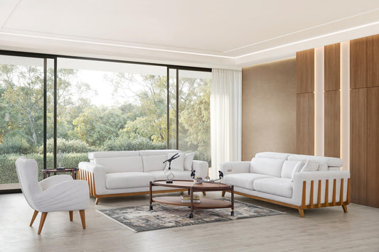 Wohnzimmer-Set Solenta – 3-teilig mit 3-Sitzer, 2-Sitzer und Sessel