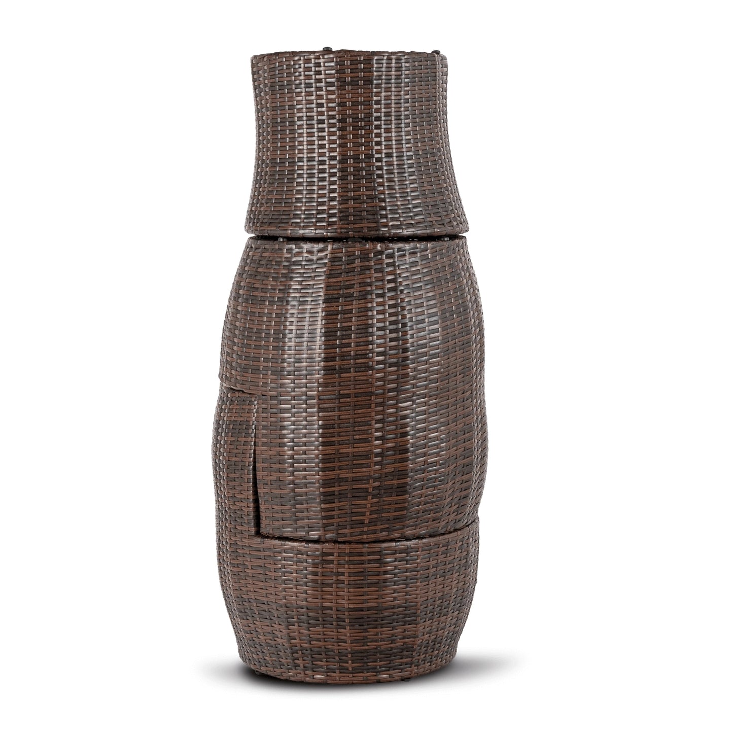 Nerano platzsparend stapelbares Gartenmöbel-Set aus Polyrattan