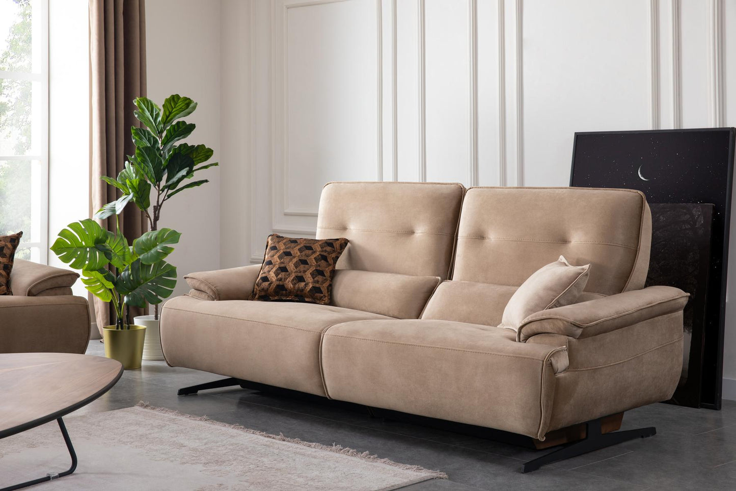 Sofa-Set Imperio Detailansicht Leder